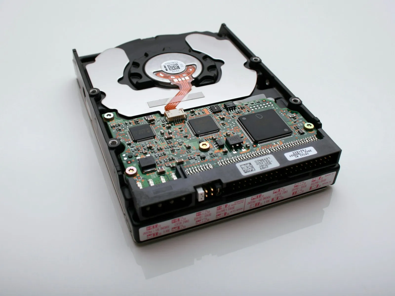 Internal hard drive, representing data backup and storage