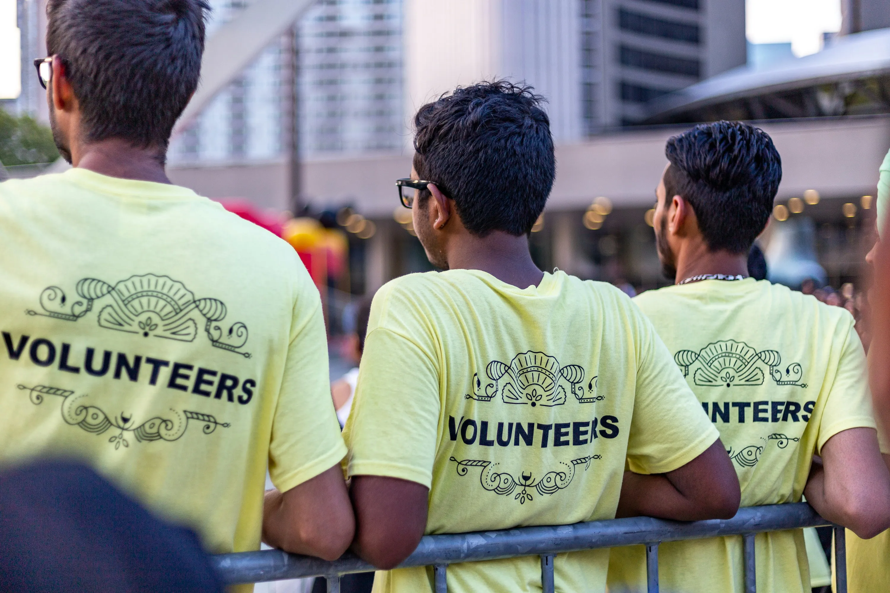 Volunteers working together at a nonprofit organization